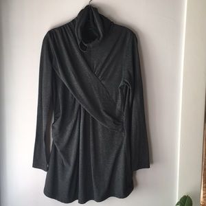 Maternity turtleneck tunic